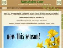 Tablet Screenshot of namskaketfarm.com